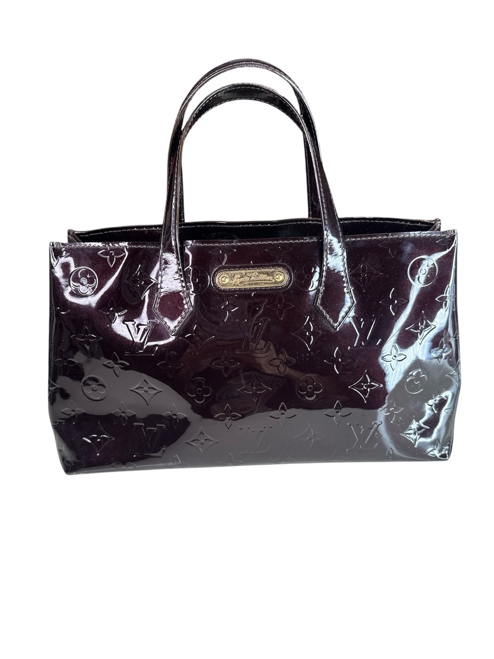 Louis Vuitton Vernis Monogram Patent Tote - Deep Plum